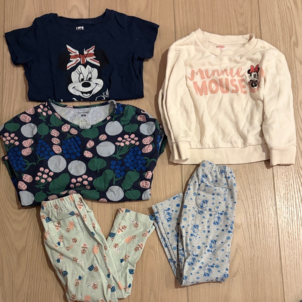 Uniqlo Kids Pajama Set - Navy, Cream, and Blue